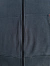 Lacoste Blue Full-Zip Hoodie with Coral Piping – (XL)
