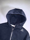 Reebok Navy Blue Fleece Full-Zip Hoodie (S)