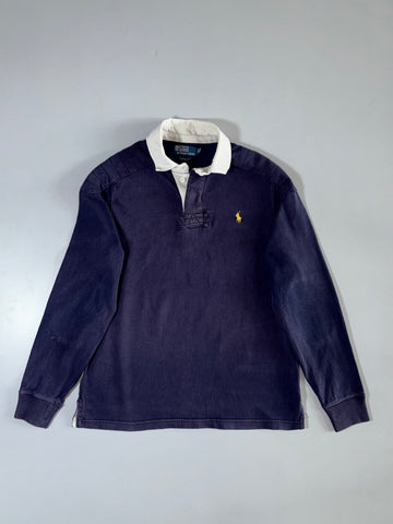 Polo Ralph Lauren Custom Fit Rugby Shirt Navy (L/XL)