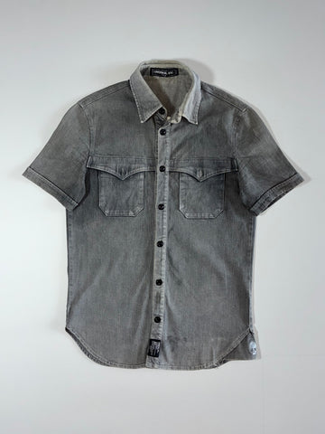 Overkill Inc | Grey Denim Snap Button Shirt (S)