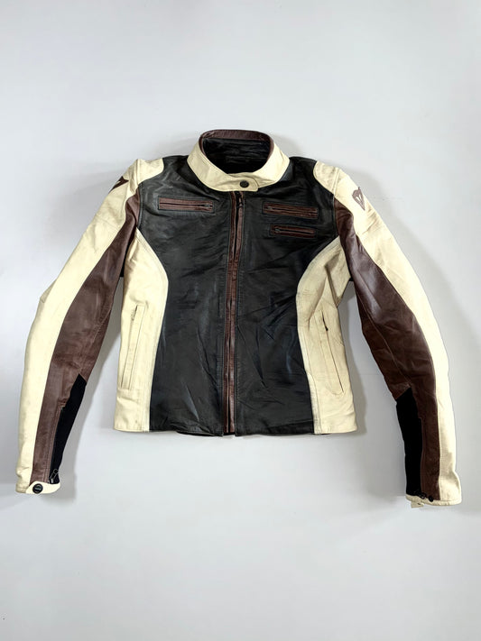 Dainese Original Italian Pure Leather Racing Jacket Padded Womens (S)