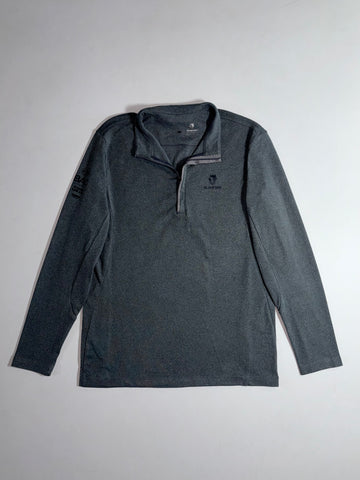 Black Yak Himalayan Original Charcoal Grey Quarter-Zip Pullover (M)