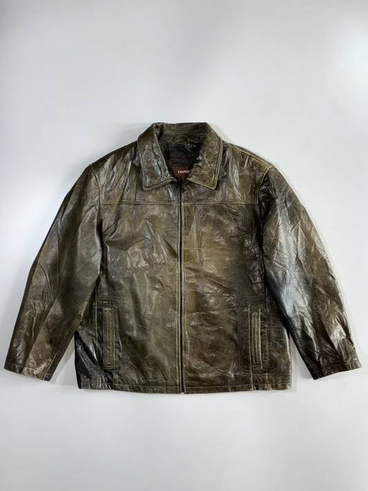 Danier Premium Original Heavy Leather Jacket (XL)