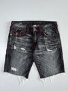 True Religion Ricky Distressed Denim Shorts (W:34|L:20)