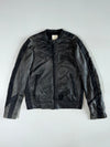 Diesel Distressed Black Leather Racer Jacket (S/M)