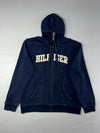 Tommy Hilfiger Spellout Navy Full-Zip Hoodie (2XL)