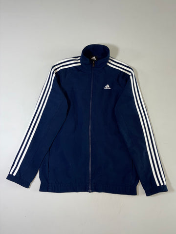 Adidas Performance Essentials Navy Track Jacket – White 3-Stripes  (M)