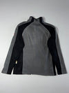 Colourblock Fleece Zip Jacket – Grey & Black (S)