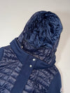 Moncler Quilted Puffer Hybrid Hooded Jacket – Navy Blue Women’s (S)