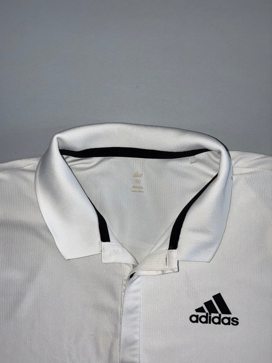 Adidas White Polo Tee-Shirt (L)