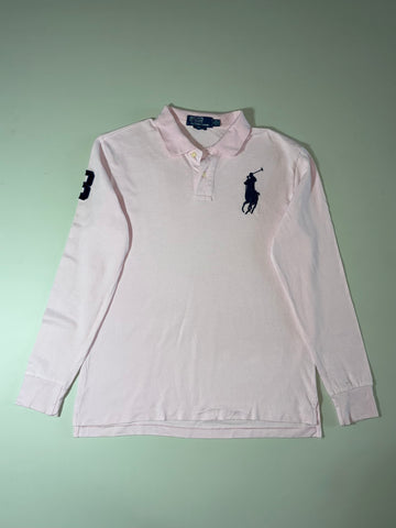 Polo Ralph Lauren Pink Big Pony Long Sleeve Polo (XL)