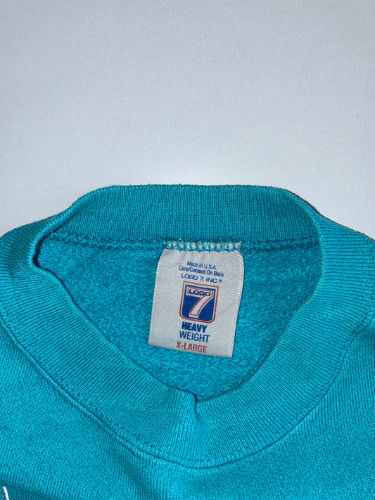 Vintage Logo 7 | Charlotte Hornets 90s NBA Crewneck (Xl)