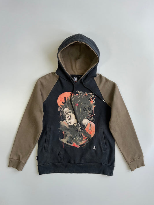 The Master Anime Dark Art Graphic Raglan Hoodie (M)