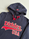 Dickies USA Navy Blue Spell-Out Logo Hoodie (M)