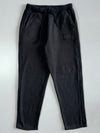 PUMA Black Houndstooth Side-Stripe Sweatpants Elastic (W:28|L:38)
