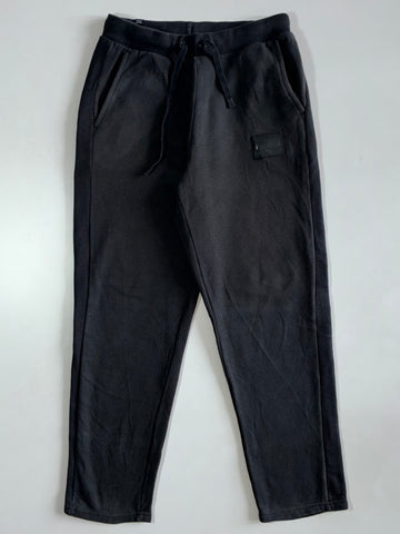 PUMA Black Houndstooth Side-Stripe Sweatpants Elastic (W:28|L:38)