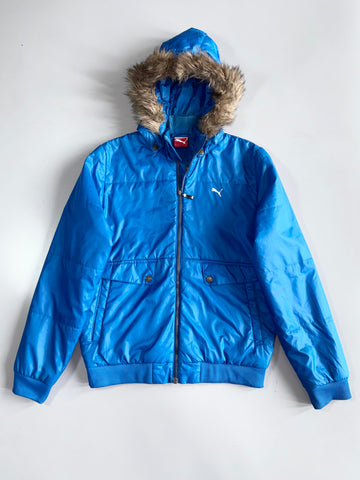 Vintage Puma Premium Puffer Jacket With Detachable Cap (M)