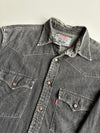 Levi's Black Denim Western Pearl Snap Shirt (XL)