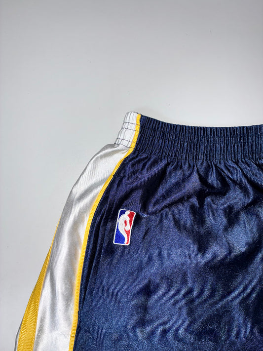 Vintage NBA Miami Heat Basketball Shorts – Navy | Elastic Waist | Embroidered Logo (W:28 |L:25)