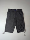 Y2K Reebok Grey Nylon 3/4 Shorts –(W:34) (L:28)