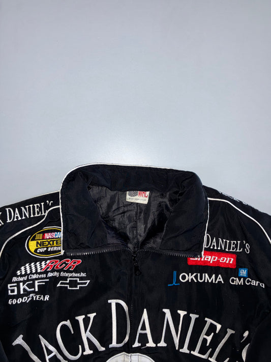 Jack Daniel’s Old No.7 NASCAR Nextel Cup Series RCR Multi-Sponsor Embroidered Racing Jacket Black (XL)