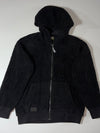 Eider | Black Sherpa Zip-Up Hoodie | (L)