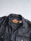 Vintage 90s Harley-Davidson Genuine Leather Studded Biker Jacket  Pyramid Studs, Belted Waist (L)