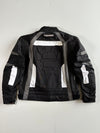 Vintage Profirst Black White Motorcycle Racing Jacket padded (XL)