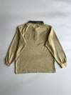 Nike Apparel Beige Long Sleeve Polo with Contrast Collar (L)