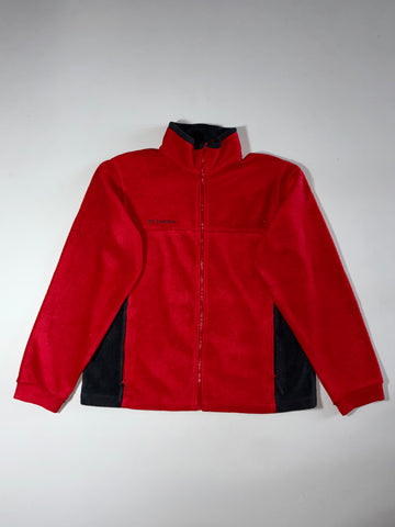 Columbia Fleece Full-Zip Jacket – Red/Black (M)