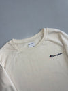 Champion | Elite Script Logo Crewneck Sweatshirt Cream | (L)