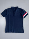 Giordano Tapered Fit Polo (Navy with Red/White Panel) (M)