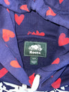 Roots Allover Heart Print Hoodie (M)