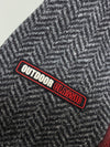 The Redface Trekking Red Herringbone Panel Half-Zip Fleece Pullover (M)