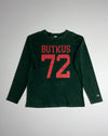 Champion Butkus 72 Football Jersey Long Sleeve Tee – Green (L)