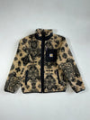 Carhartt WIP Jacquard Sherpa Fleece Jacket – Beige/Black (S)