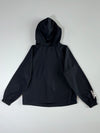 Adidas Black Hooded Windbreaker (White Stripes) (S)