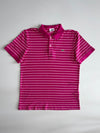 Lacoste Striped Pique Polo – Magenta Pink (M)