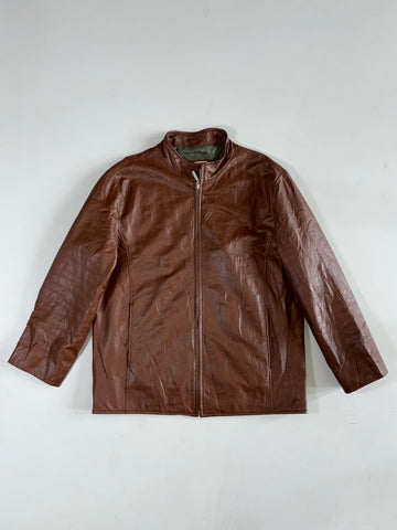 Club Blue More Premium Original Leather Jacket (L)