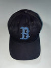 MLB Boston Red Sox Black Cap – Sky Blue “B” Logo (Adjustable)