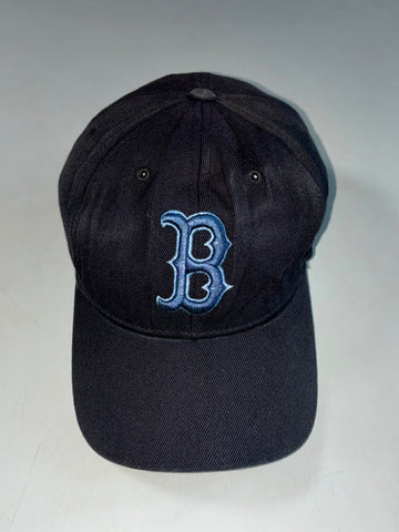MLB Boston Red Sox Black Cap – Sky Blue “B” Logo (Adjustable)