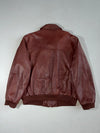 The Bridge Leather Flight Bomber Jacket – Cognac Brown (XL)