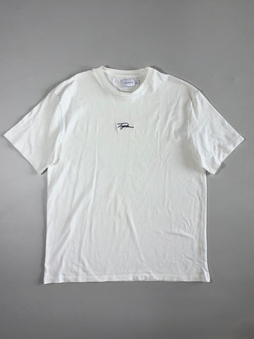 Topman Signature Embroidered Logo Tee – White (L)