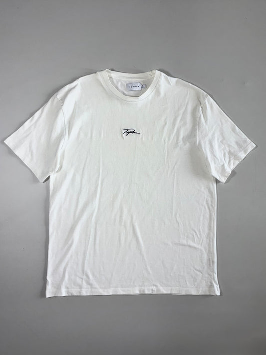 Topman Signature Embroidered Logo Tee – White (L)
