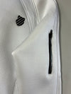 K-Swiss Mesh Varsity Bomber Jacket – White/Black (L)