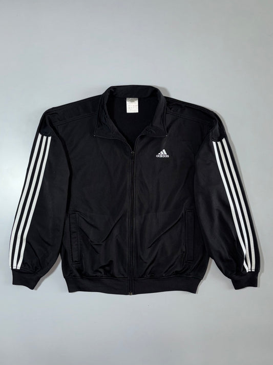 Adidas Black 3-Stripes Track Jacket (M/L)