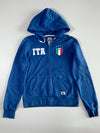Roots Italia 'ITA' Crest Zip-Up Hoodie – Azzurri Blue (S)
