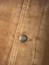ZThe Heritage Vintage Marlboro Classics Hard Cotton Canvas  Leather Collar  Work Jacket (RARE) (L/XL)