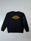 Jordan Black Gold Jumpman Logo Crewneck Sweatshirt (L)