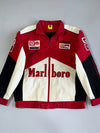 Vintage Ferrari Marlboro F1 Racing Jacket with Vodafone, Shell & Bridgestone Sponsor Patches — Michael Schumacher Signature (XL)